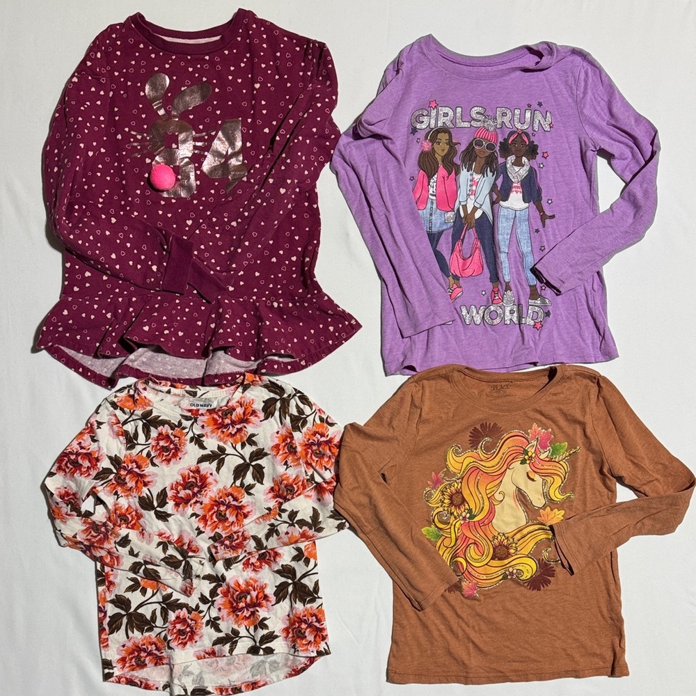 Long sleeve bundle girls size 7-8
